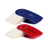 Прямоугольный ластик Faber-Castell Sleeve Mini 54х25х13 мм, пластиковый футляр ассорти 182411