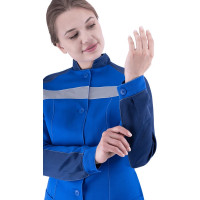 Летний халат ГК Спецобъединение РОУД василек/темно-синий Хал 744/120/170