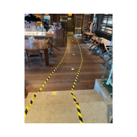 Клейкая лента ООО Комус 48 мм х 36 м x 45 мкм, желтая с черной разметкой, 36 шт. 1197926