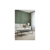 Журнальный стол Мебелик Инсайд черный мрамор/черный 6729