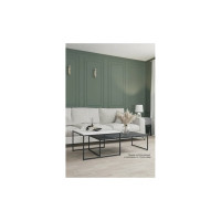 Журнальный стол Мебелик Инсайд черный мрамор/черный 6729