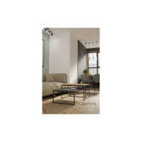 Журнальный стол Мебелик Инсайд черный мрамор/черный 6729