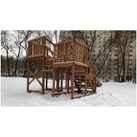 Детская заливная горка MoyDvor Swan-2