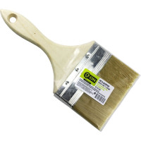 Малярная плоская кисть ON Аква искусственная щетина, 4" (100 мм), деревянная ручка 02-25-040