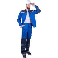 Летний костюм ГК Спецобъединение КМ-10 ЛЮКС, васильковый/темно-синий Кос 578/120/194