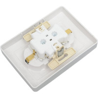 Розетка Systeme Electric Blanca внутр Алюминий 2-ая с/з со шторками, 16А, 250В SE BLNRS001123