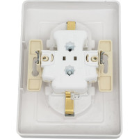 Розетка Systeme Electric Blanca внутр Алюминий 2-ая с/з со шторками, 16А, 250В SE BLNRS001123