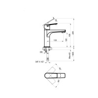Смеситель для раковины Azario TREYA AZ-15684501