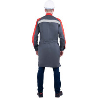 Летний халат ГК Спецобъединение РОУД, серый-красный Хал 552/104/170