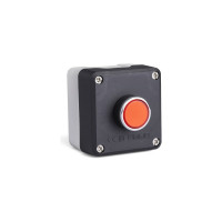 Черно-серый пост с красной кнопкой Emas 1НО+1НЗ P1C304DK