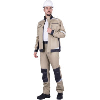 Летняя куртка iForm ТУРБО SAFETY бежевый/темно-серый Кур 402/88/182