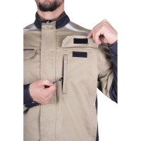 Летняя куртка iForm ТУРБО SAFETY бежевый/темно-серый Кур 402/88/182