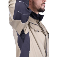 Летняя куртка iForm ТУРБО SAFETY бежевый/темно-серый Кур 402/88/182