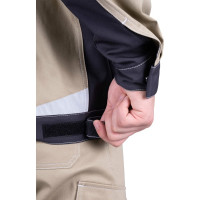 Летняя куртка iForm ТУРБО SAFETY бежевый/темно-серый Кур 402/88/182