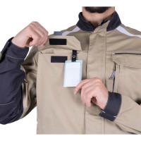 Летняя куртка iForm ТУРБО SAFETY бежевый/темно-серый Кур 402/88/182