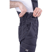 Летний полукомбинезон iForm ТУРБО SAFETY темно-серый/черный Ком 669/88/182