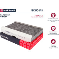 Фильтр салонный угольный Citroen C3 01-, Peugeot 307 01- / 408 12- MARSHALL MC5014K