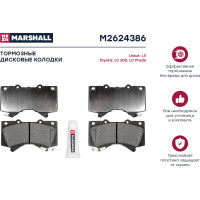 Тормозные колодки дисковые передние Toyota Land Cruiser 200 07- / Land Cruiser Prado 150 15- MARSHALL M2624386