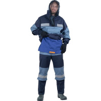 Противоэнцефалитный костюм ГК Спецобъединение БИОСЕЙФ ПРОТЕКТ, серый-синий Кос 092/88/170