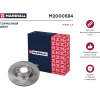 Тормозной диск передний Mazda 3 I BK, II BL 03- / 5 I, II 05- MARSHALL M2000584