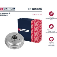 Барабан тормозной задний Peugeot 106 I, II 91-/206 98- MARSHALL M1900908