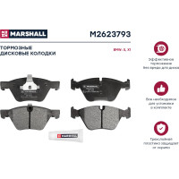 Колодки тормозные дисковые передние BMW 5 E60, E61 04-/X1 E84 10- MARSHALL M2623793