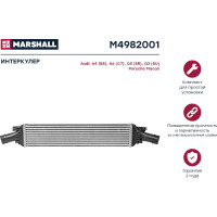 Интеркулер Audi A4 B8 07-/ A6 C7 11-/Q5 8R 08-/Q3 8U 11-, Porsche Macan 14- MARSHALL M4982001