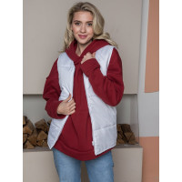 Утепленный жилет Факел Комфорт, ткань Дюспо, белый, размер 68-70 87467042.009