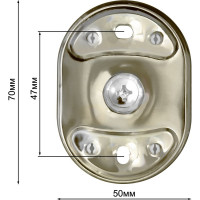 Двойной крючок Solinne Element хром 2536.319