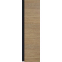 Шкаф-пенал для ванной комнаты uperwood Barsa_35х28х120 см, подвесной, черный/дуб сонома 293020545