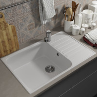 Кухонная мойка uperwood из искусственного камня UPD-400_прямоугольная, цвет туман 391020216