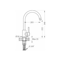 Смеситель для кухни ALVEUS GENESIS KATI G81 CONCRETE 1129176