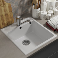 Кухонная мойка uperwood из искусственного камня UPD-406_прямоугольная, цвет туман 391020201