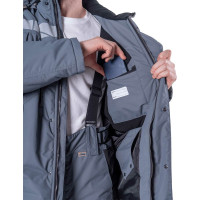Зимняя куртка iForm ХАЙ-ТЕК SAFETY серый-красный-черный Кур 213/88/182