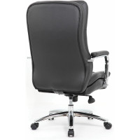 Компьютерное офисное кресло руководителя BRABIX PREMIUM Amadeus EX-507, с подлокотниками, экокожа, хром 530879