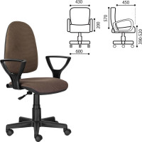 Компьютерное офисное кресло BRABIX Prestige Ergo MG-311, с подлокотниками 531875