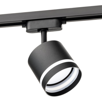Трековый светильник RITTER Artline поворотный цилиндр 85x80mm GX53 230В алюминий/пластик 4м2 черный 59866 8