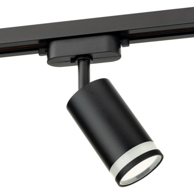 Трековый поворотный светильник RITTER Artline цилиндр 55x100mm GU10 230В алюминий/пластик 4м2 черный 59880 4