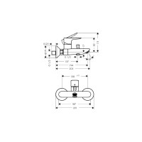 Смеситель для ванны HANSGROHE Talis E 71740990 00000071156