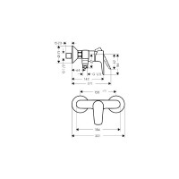 Смеситель для душа HANSGROHE HG Talis E 71760700 00000071131