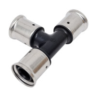 Равнопроходный тройник HENCO ПВДФ, пресс, 26x26x26, 9PK-262626