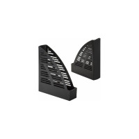 Вертикальный лоток для бумаг BRAUBERG Standard 245х70х295 мм, черный 237220