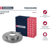 Тормозной диск задний Mazda 3 I BK, II BL 03- MARSHALL M2000498