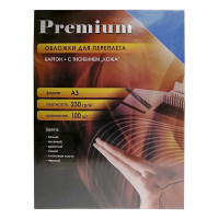 Обложки Office Kit А3, кожа, синие, 100 шт. CBA300230