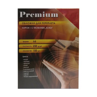 Обложки Office Kit А4, кожа, красные, 100 шт. CRA400230