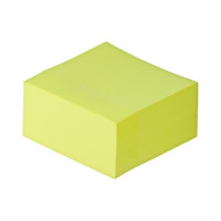 Стикеры Attache Simple 76x76 мм неоновые желтые 1 блок, 400 листов 1635534
