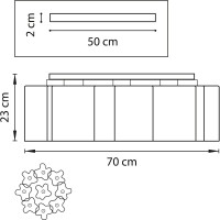 Потолочная люстра Lightstar nubi 802093