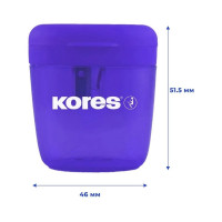 Точилка Kores deposito 1x одно отверстие, цвета в ассортименте 1536759