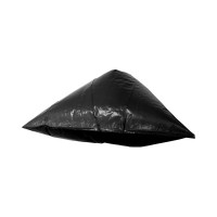 Мешки для мусора 480 л, черные, пвд, 65 мкм, в рулоне 5 шт, 130x170 см Luscan 1694303