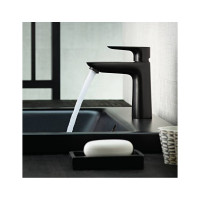 Смеситель для раковины Hansgrohe Talis e 110 без донного клапана, матовый черный 71712670 00000082198